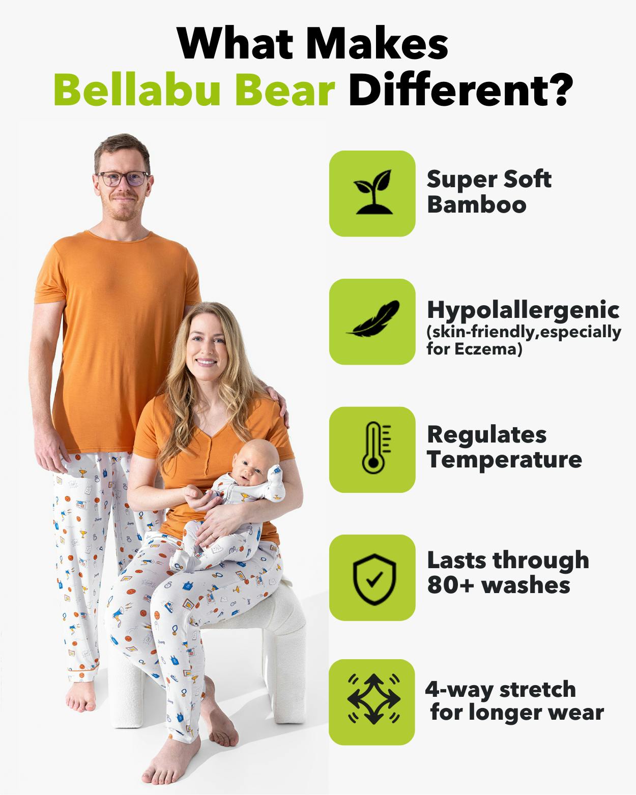 All Star Basketball Bamboo Men's Pajama Set