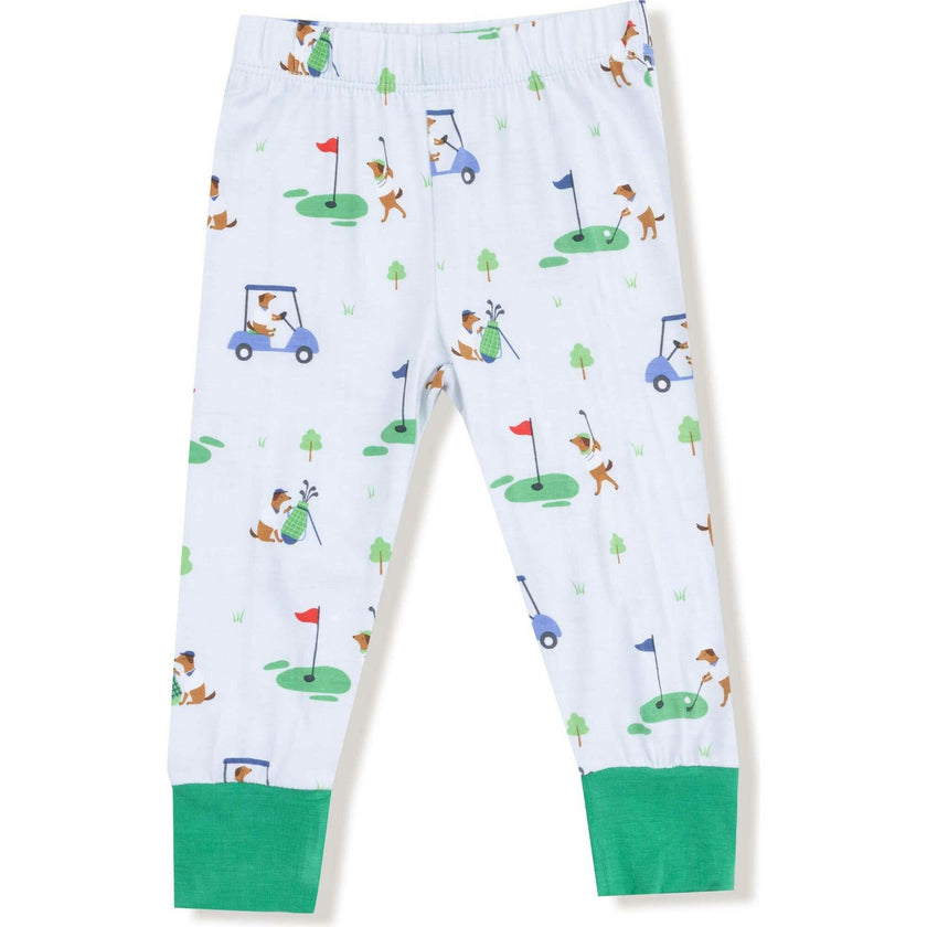 Dog Gone Golf - Blue - Short Sleeve Loungewear Set