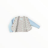 Quilted Velvet Jacket in Frost and Holiday Dot Stripe | Girls Jacket