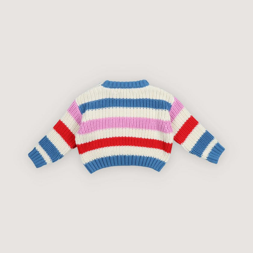 Celosia Baby Jumper Iris Whisper Stripes