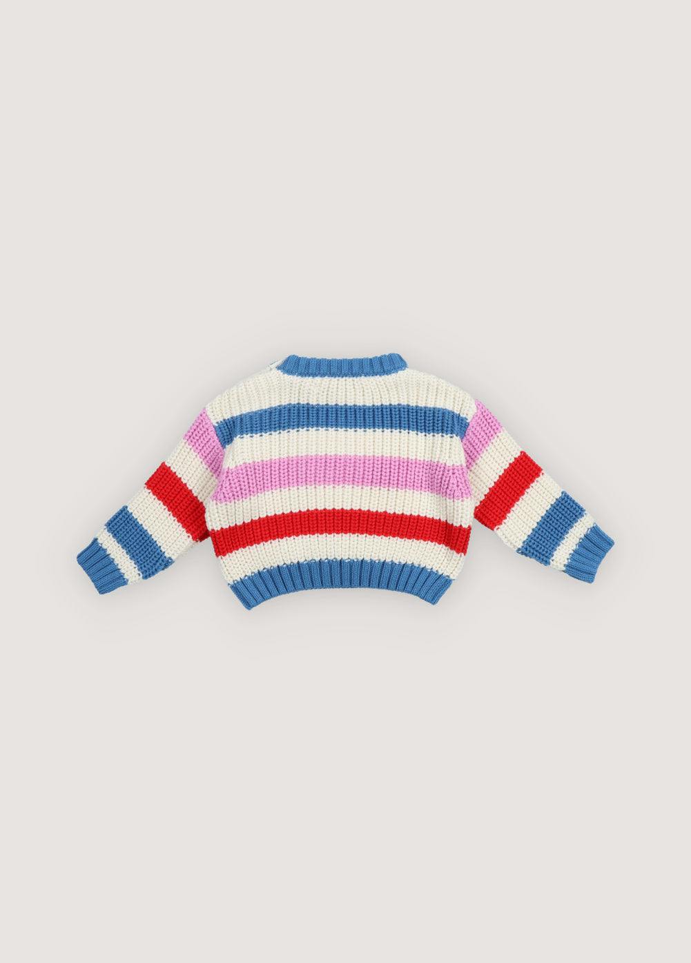 Celosia Baby Jumper Iris Whisper Stripes