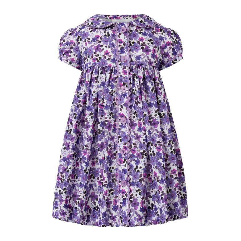 Violet Button-Front Dress & Bloomers