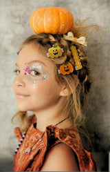 Double Pumpkin Pearlized Hair Clips