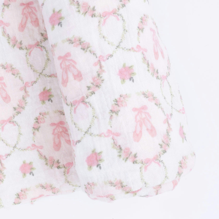 Cameo Ballet Shoes - Swaddle Blanket