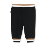 Black Logo Baby Jacket Set