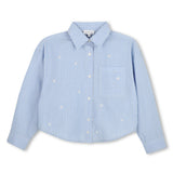 Blue Striped Daisy Shirt