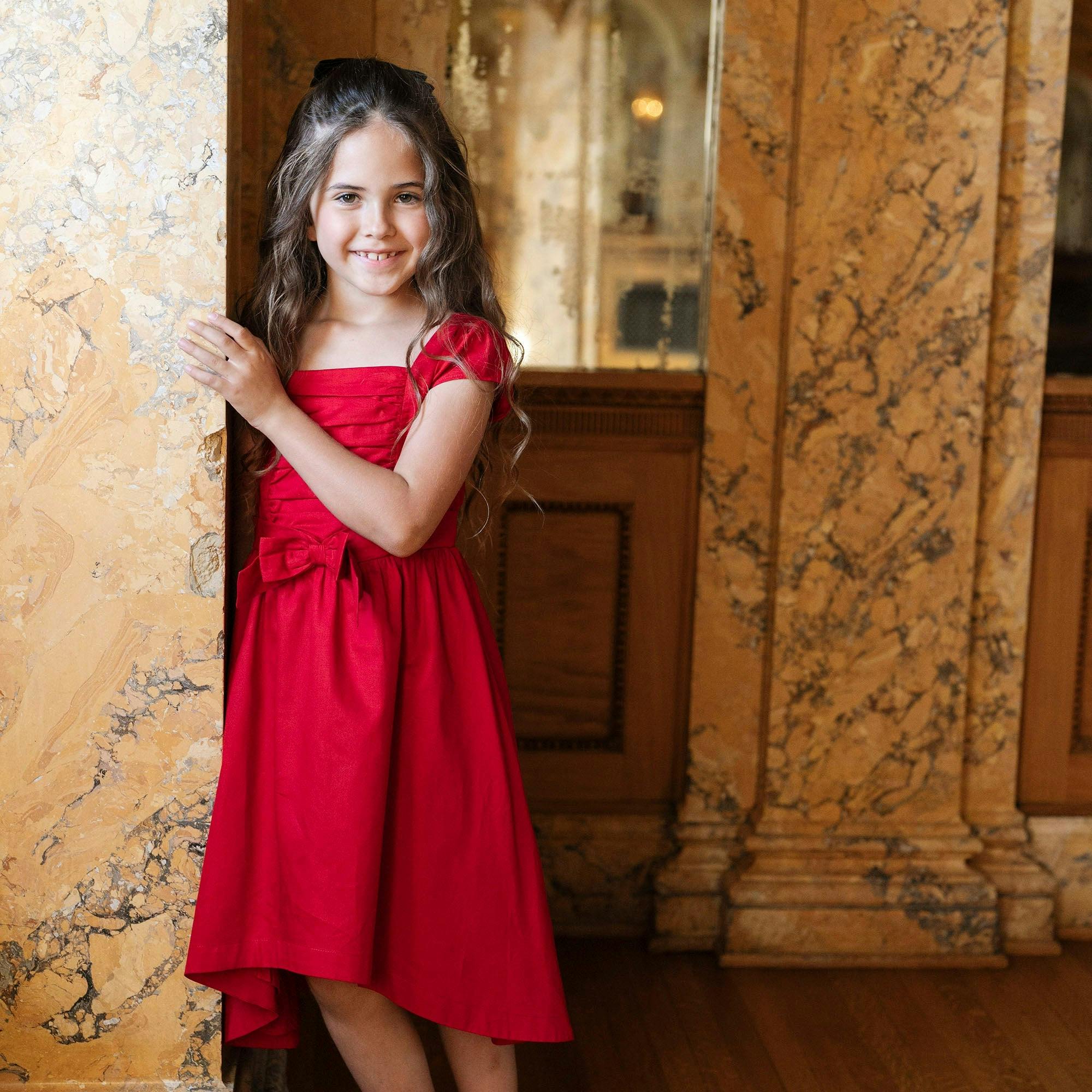 Organic High Low Sateen Dress