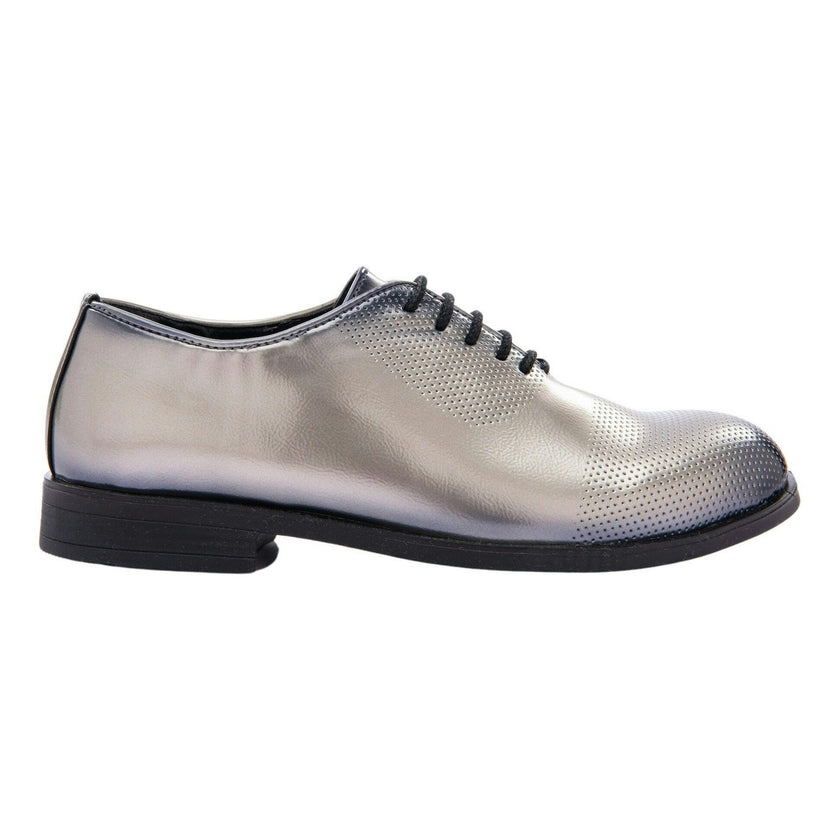 Platinum Closed Lace Dress Shoes