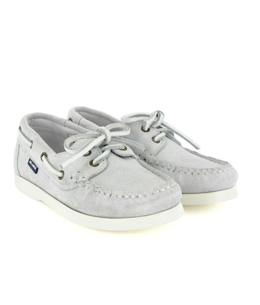 Suede Boat Shoes, Natural