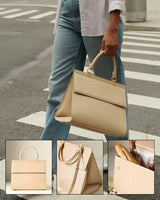 Large, Insulated, Chic Lunchbox, Cream Croc