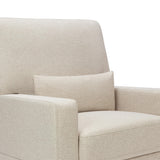 Crawford Pillowback Comfort Swivel Glider in Eco-Performance Fabric | Water Repellent & Stain Resistant in Performance Beach Eco-Weave