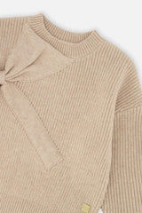 Sweater With Bow Beige