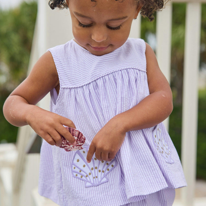 Applique Pocket Diaper Set - Sea Shells