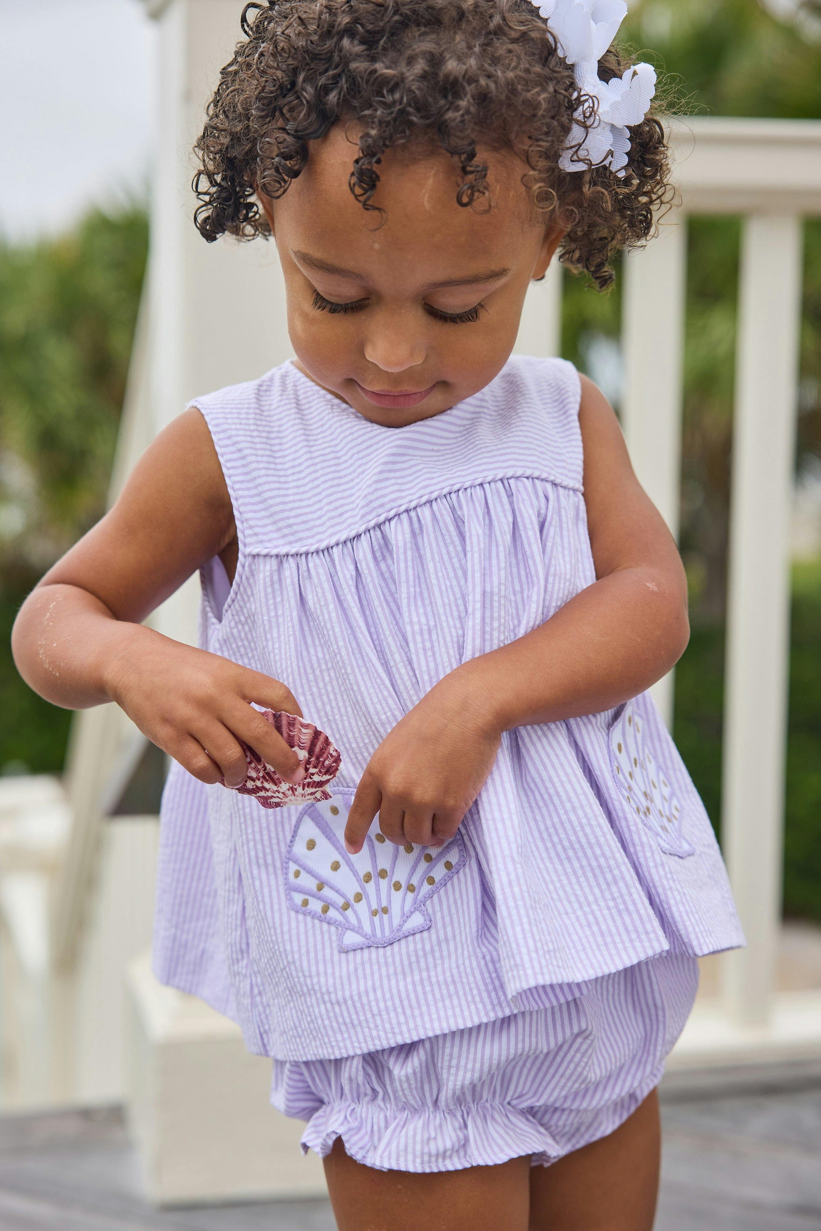 Applique Pocket Diaper Set - Sea Shells