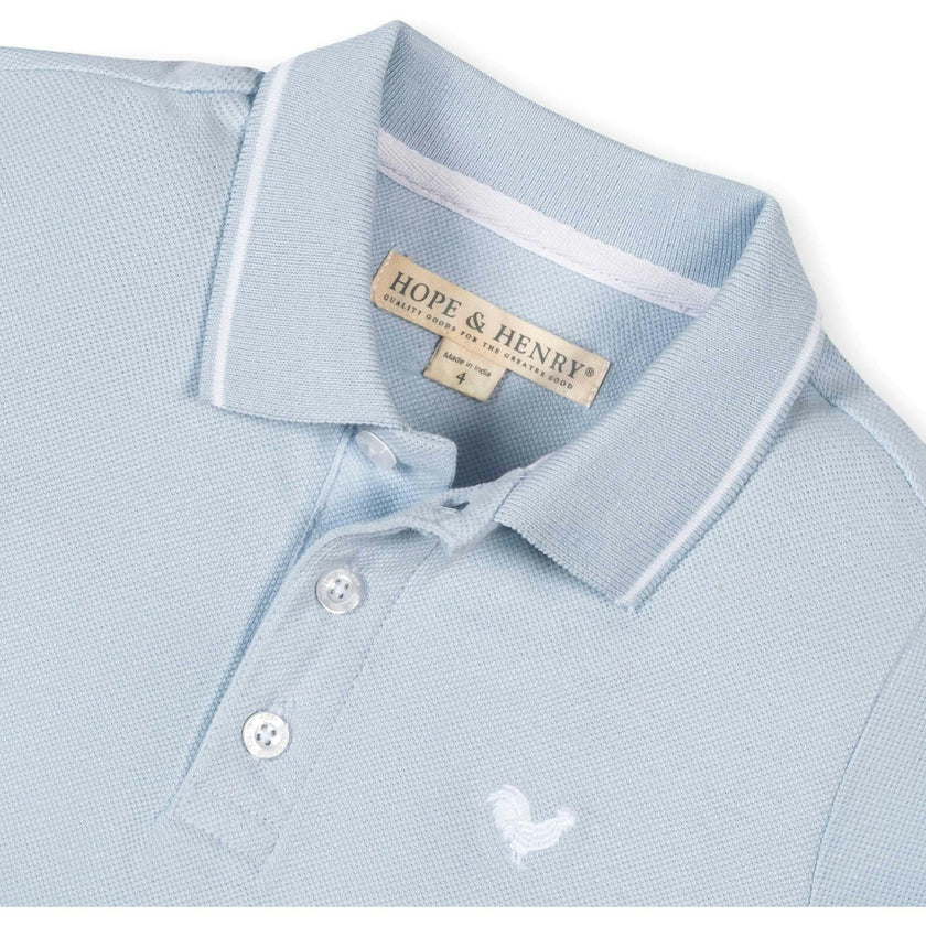 Organic Short Sleeve Knit Pique Polo Shirt