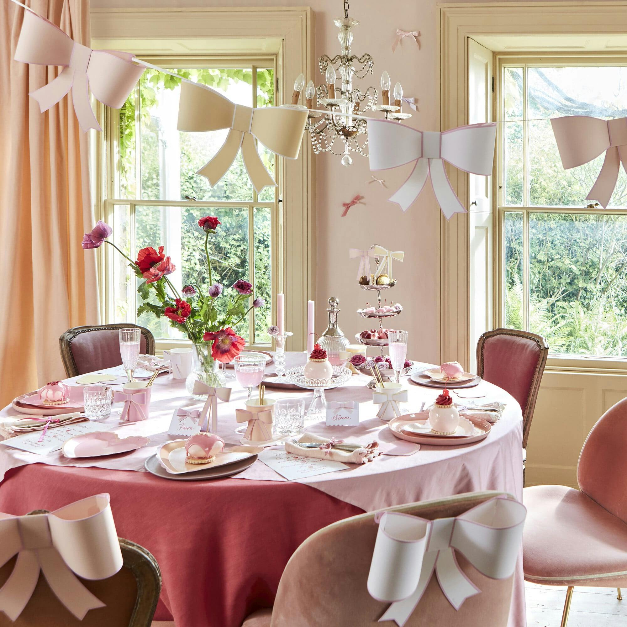 3D Paper Bow Garland