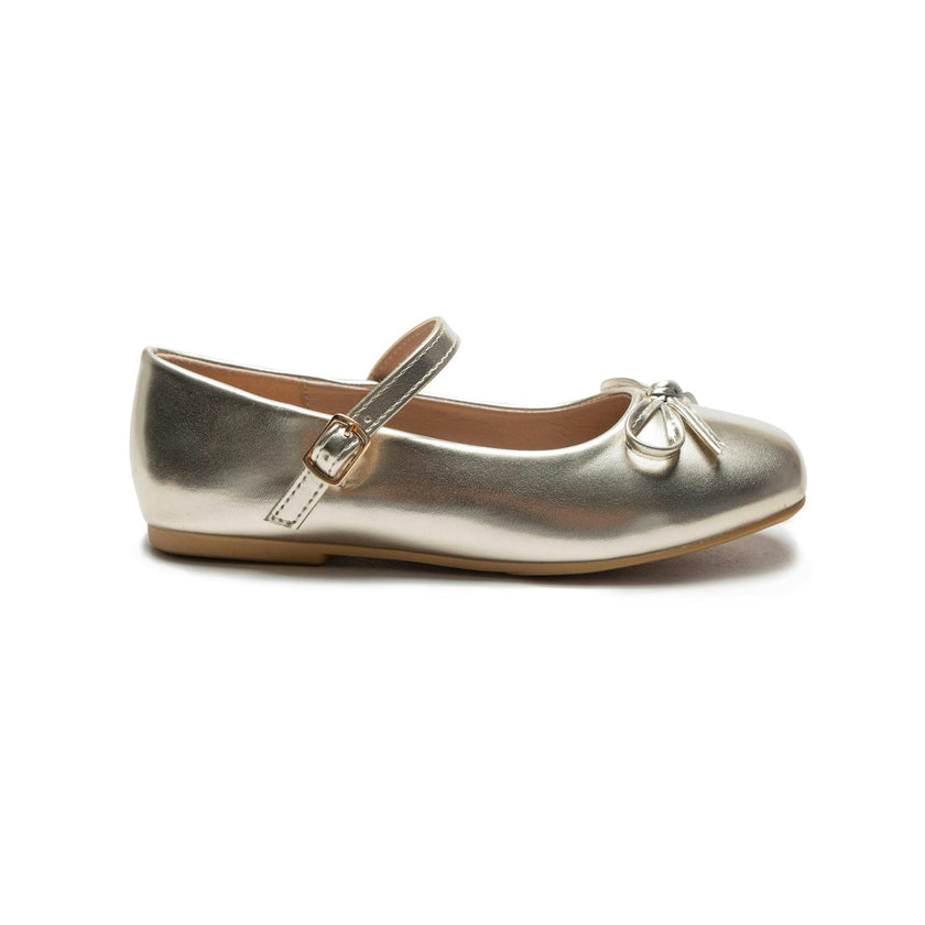 Gold Julietta Bow Flats