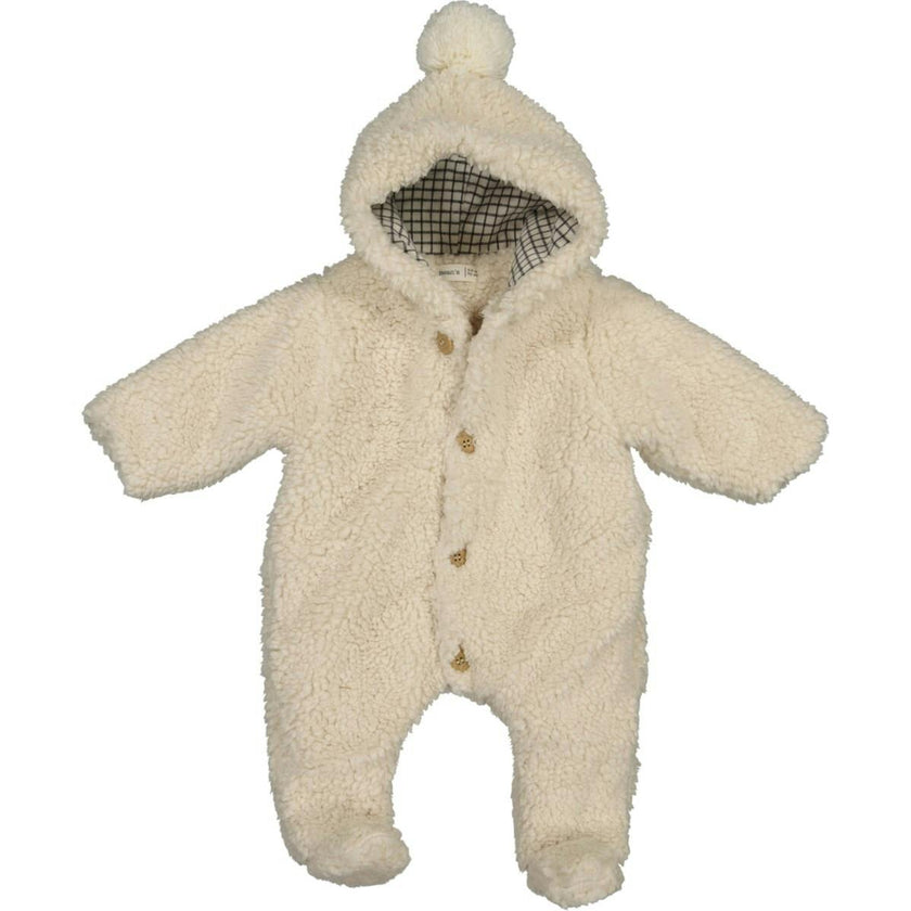 Fuzzy Hooded Romper