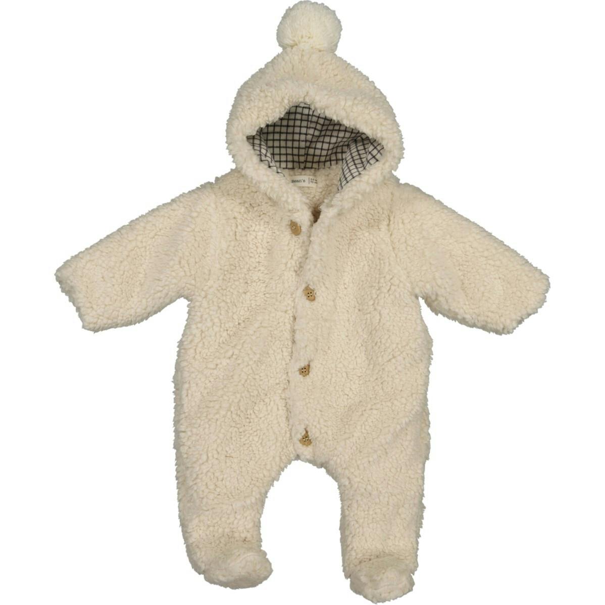 Fuzzy Hooded Romper