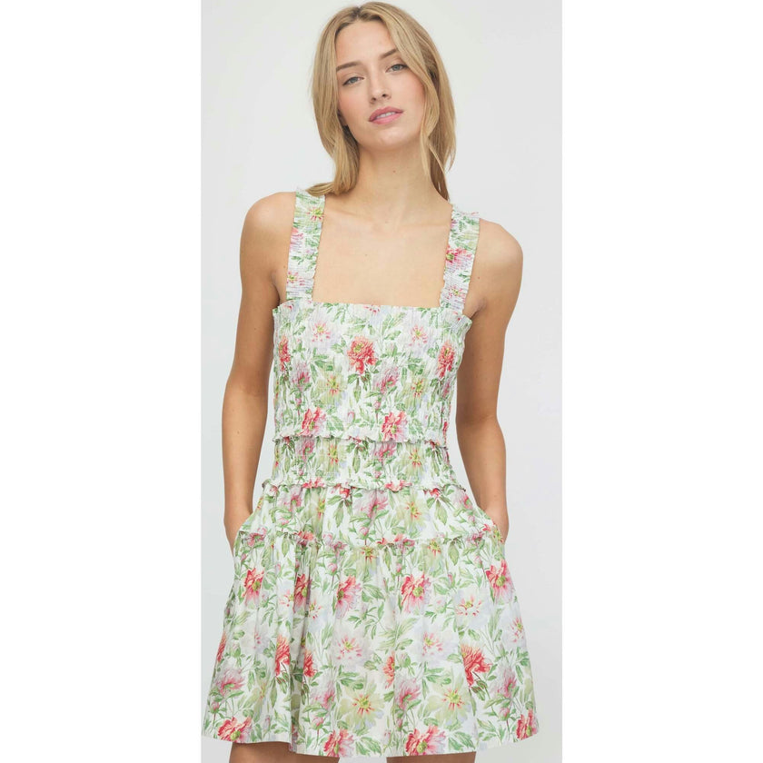The Azalea Mini Nap Dress - Peony Chintz