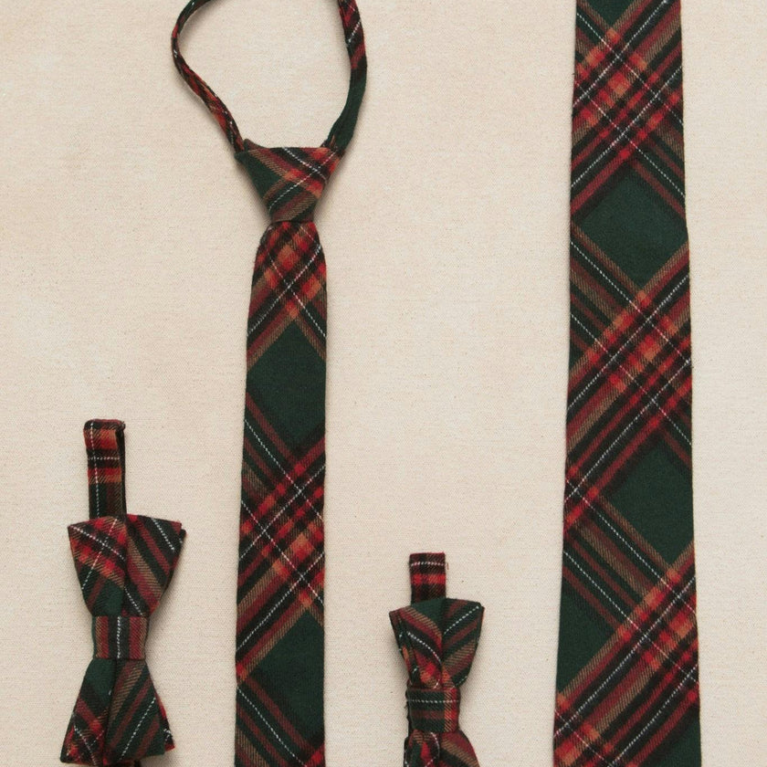 Ties in Evergreen Plaid