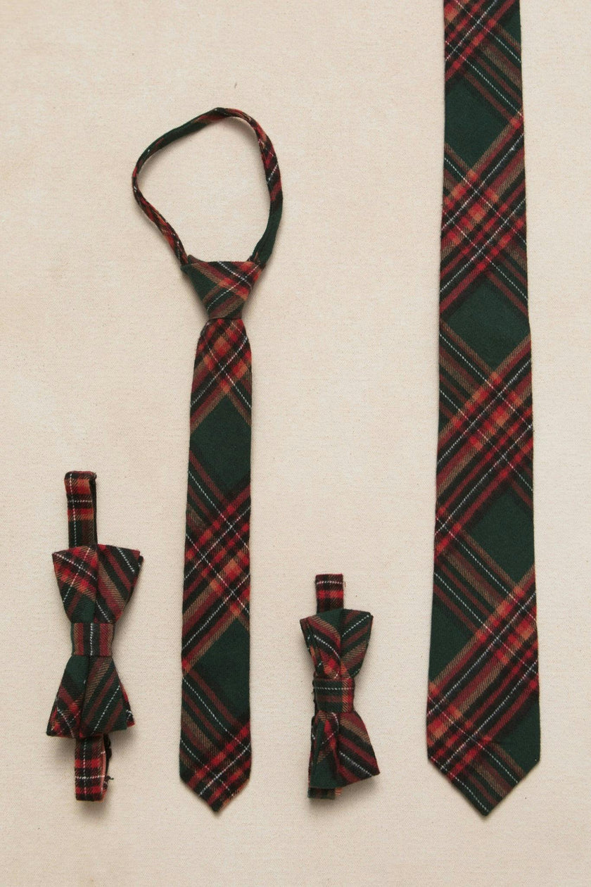 Ties in Evergreen Plaid