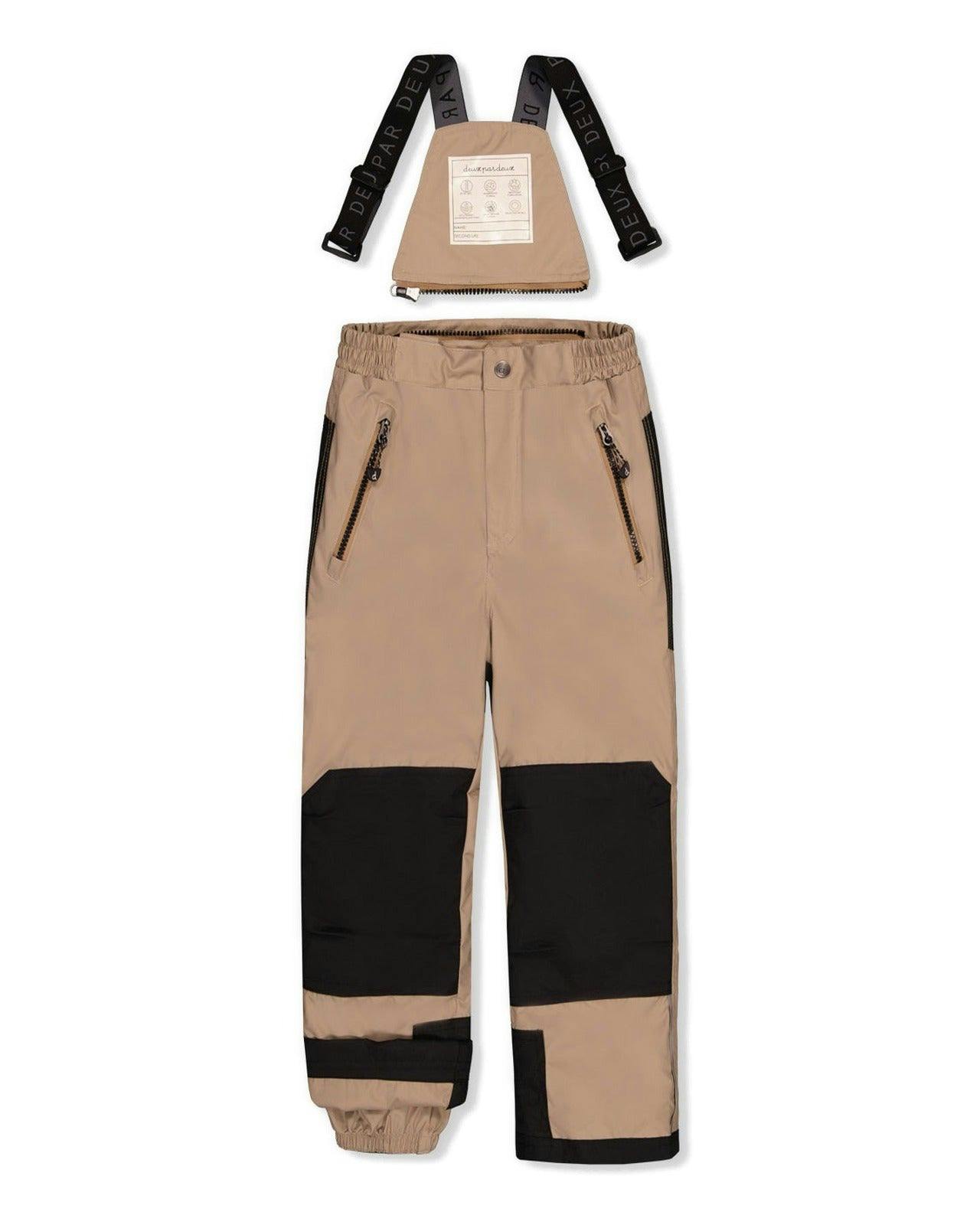 Two Piece Play Snowsuit Black And Beige