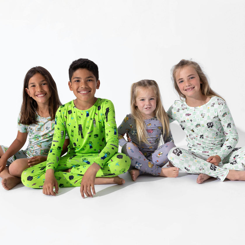 Minecraft: Mob Squad Bamboo Kids Pajamas