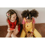 Little Strawberry Daisy Pink and Red Hair Clips -SPR
