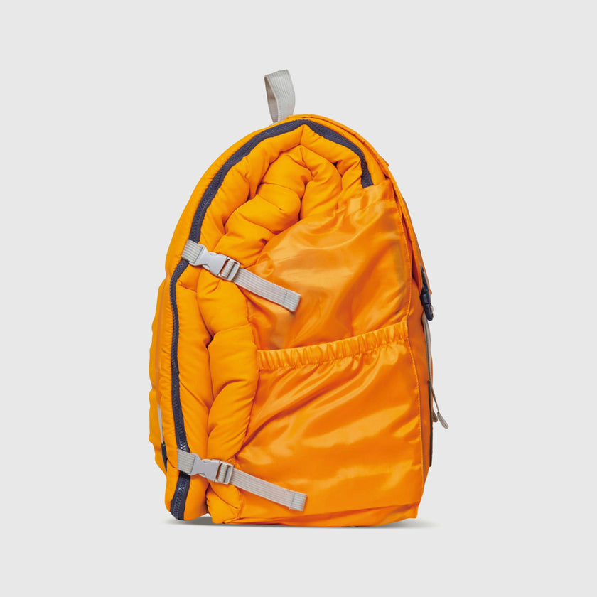 Sleep-N-Pack™ – Big Kid Size | NASA Official Logo & Patches | 2-in-1 Backpack & Sleeping Bag with Cozy Fleece Liner - ORANGE