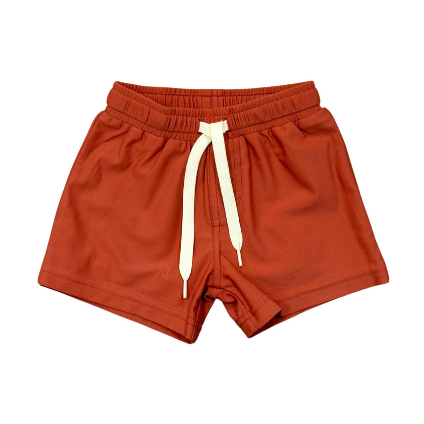 Boys Swim Shorts in Red