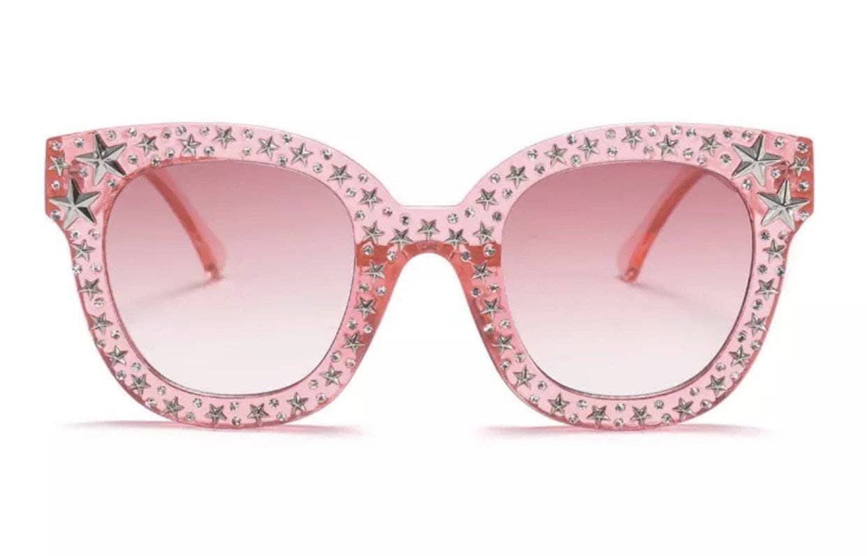 Crystal Star Sunglasses Black
