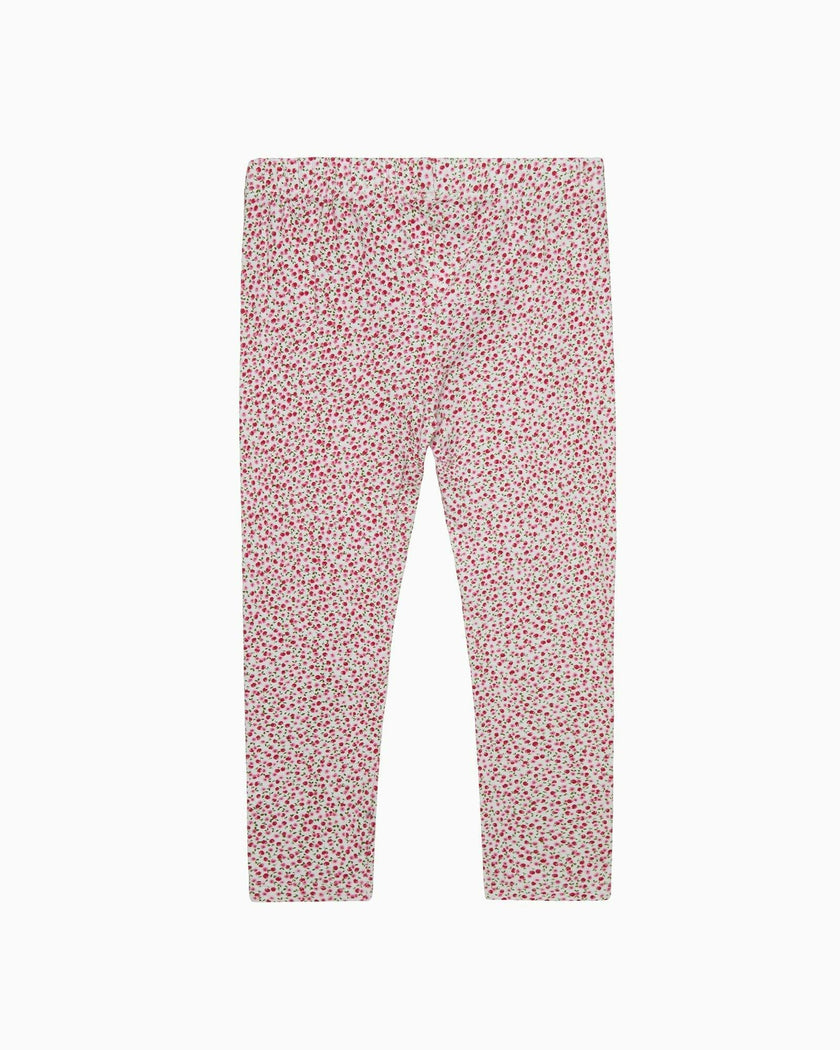Leggings in Red Cherry Floral