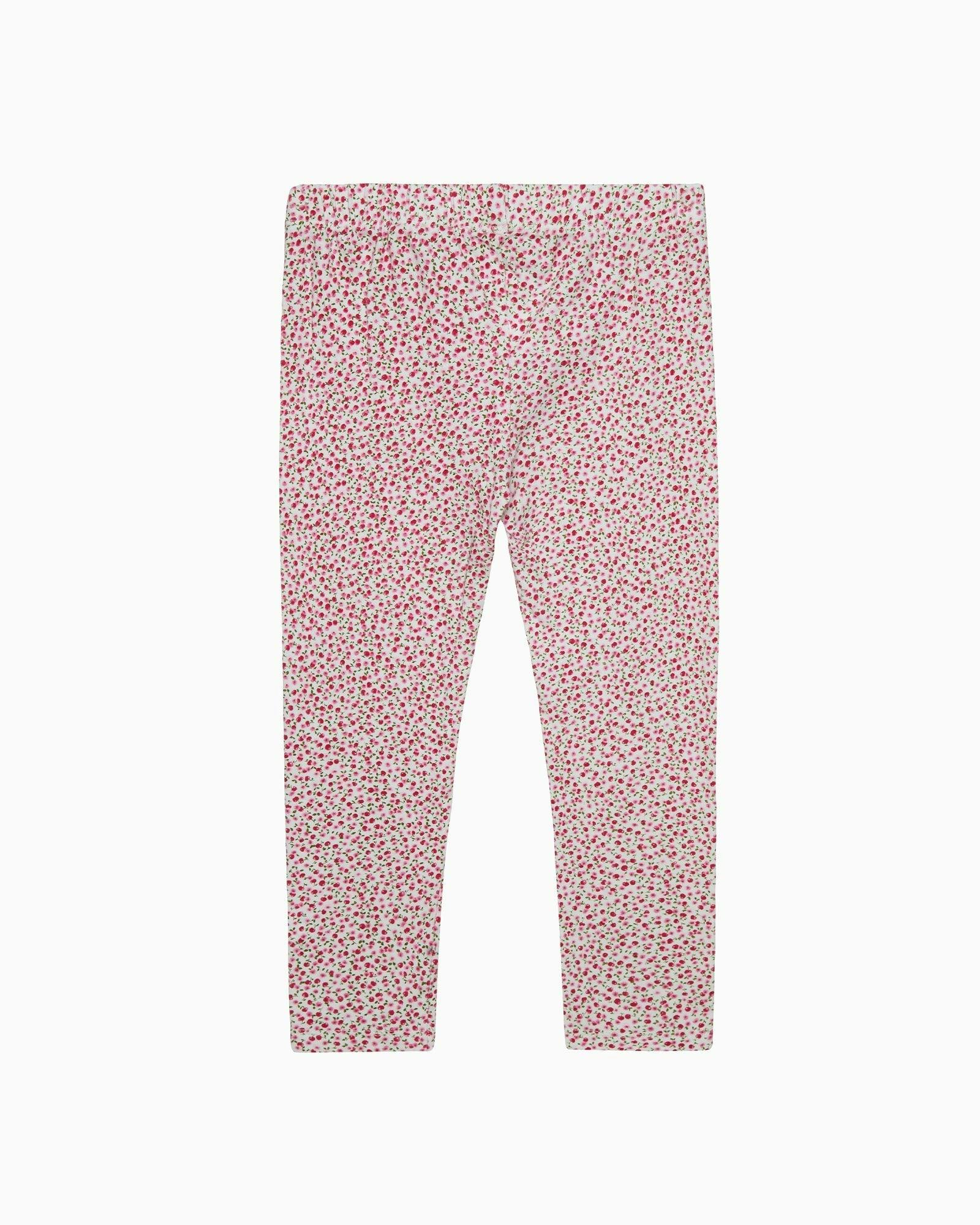 Leggings in Red Cherry Floral