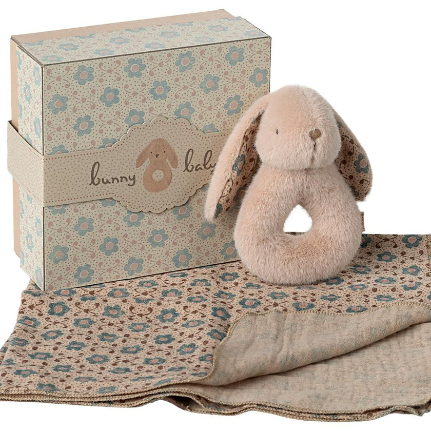 Bunny rattle set - Powder