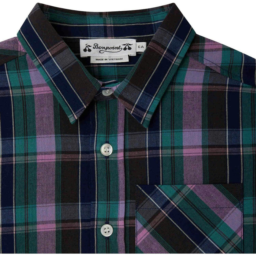 BONPOINT Tango Plaid Shirt - Violet