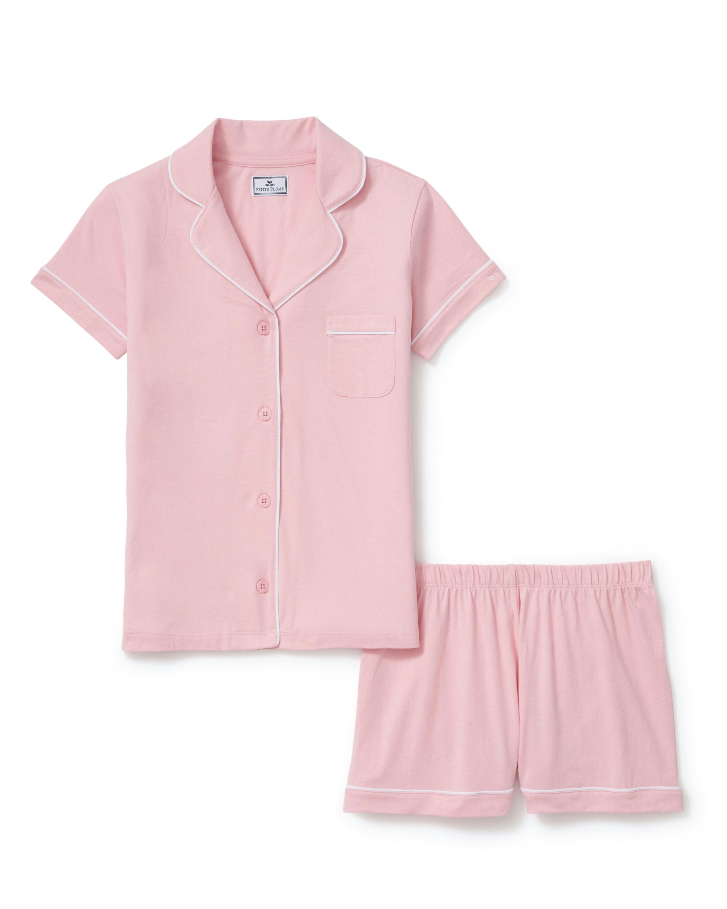 The Poppy Lightweight Pima Short Set in Pink