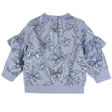 AURORA 4-Piece Crew Neck Ruffle Sweatshirt and Jogger Set