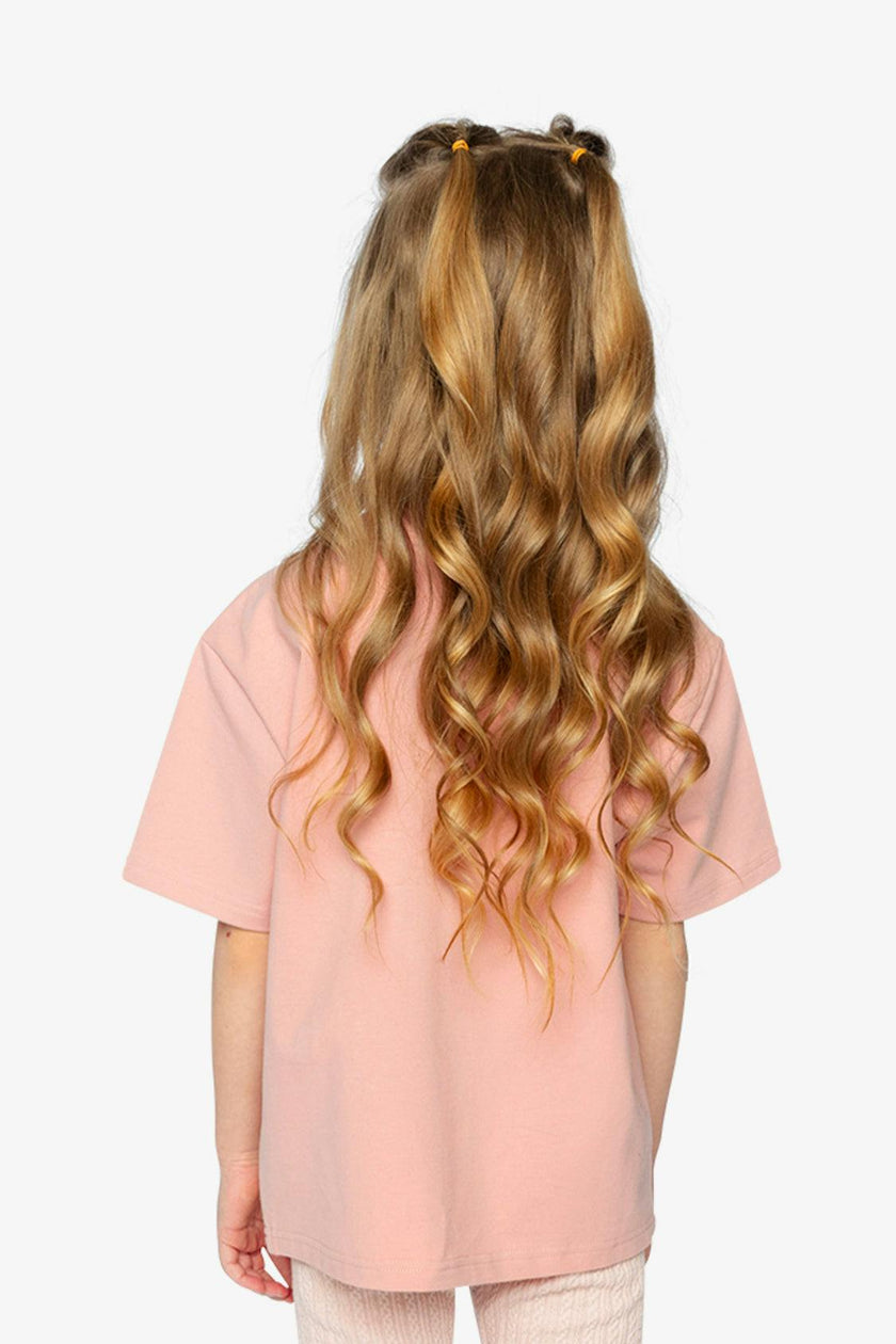 Heavy Jersey Wide Short Sleeve T-Shirt Pink