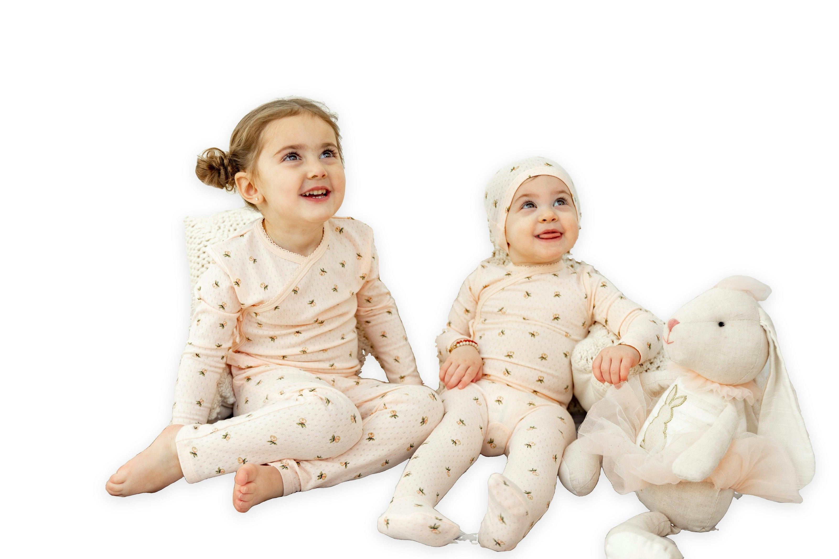 Floral Print Pointelle 2Pc Set