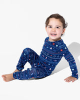 Sail Away Fair Isle Bamboo Kids Pajamas