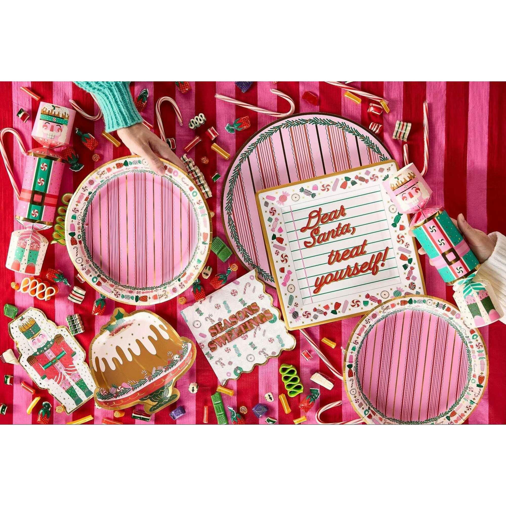 Peppermint Party Christmas Dinner Plates (10 count)