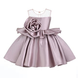 Pink Oriana Peplum Sculpted Rose Dress