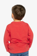 Long Sleeve Organic Cotton T-Shirt Rose Orange
