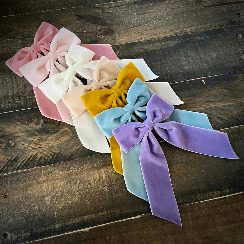 Big Velvet Bow, Dusty Blue