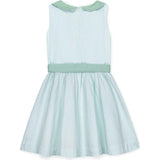 Organic Peter Pan Collar Seersucker Dress