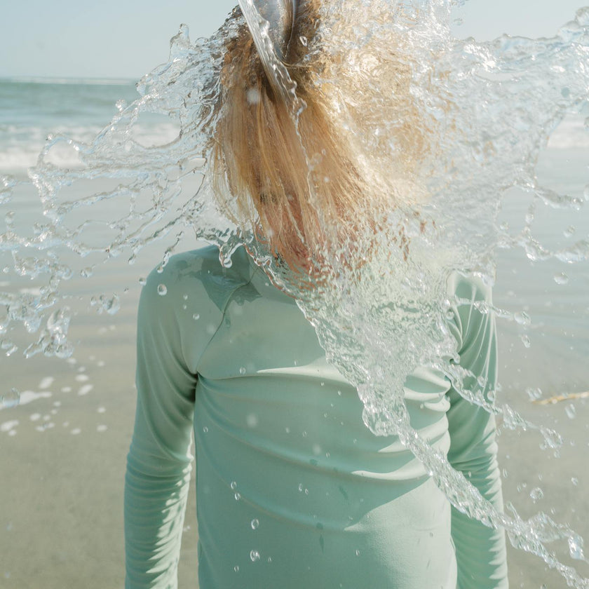 unisex sea marsh green rashguard