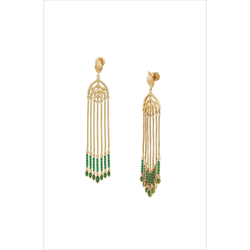 Verdant Whisper Tassels Earrings
