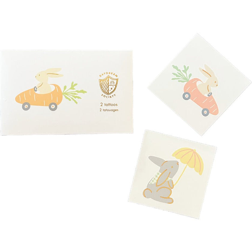 Bunnies In The Garden Temporary Tattoos
