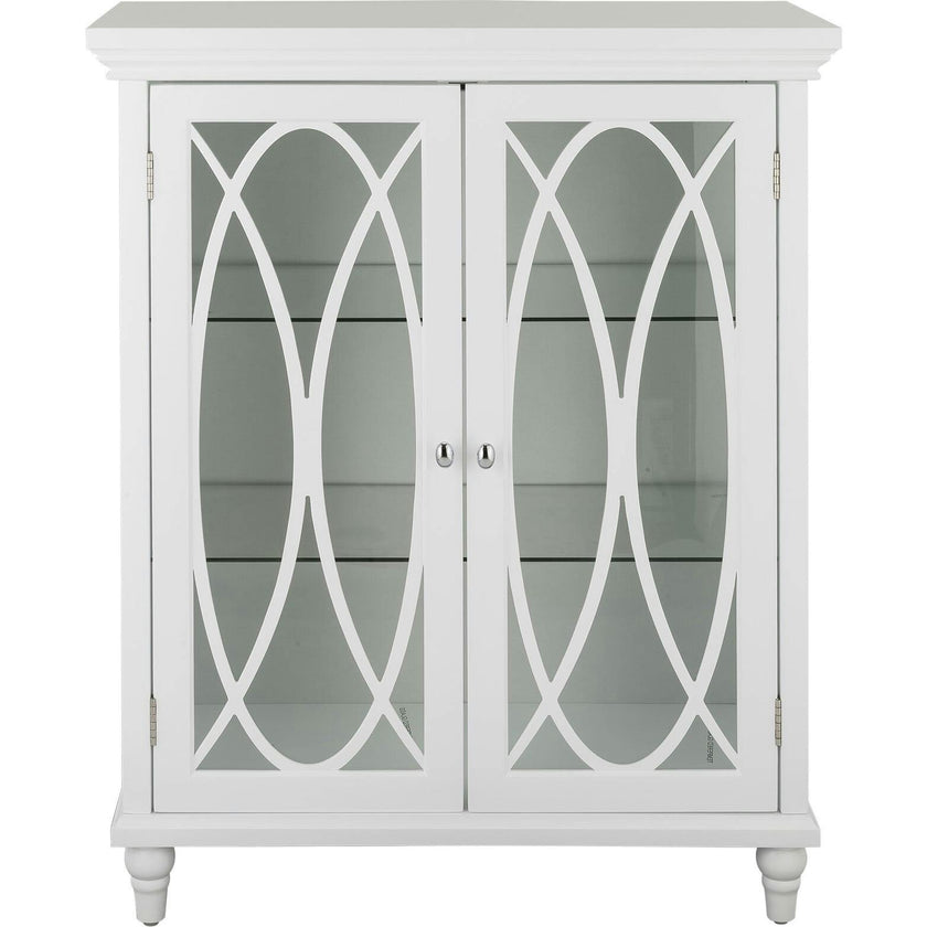 Florence 2 Door Wooden Floor Cabinet with Adjustable Shelves